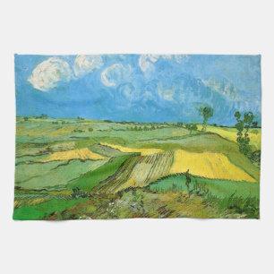 Van Gogh Wheat Fields op Auvers under Clouded Sky Theedoek