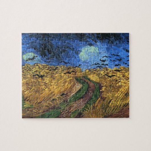 Van Gogh Wheatfield met Crows Puzzle Legpuzzel (Horizontaal)