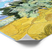 Van Gogh - Wheatfield met cyperen Poster (Hoek)