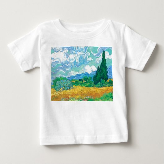 Van Gogh Wheatfield met Cypresses (Voorkant)