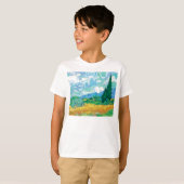 Van Gogh Wheatfield met Cypresses T-shirt (Voorkant volledig)