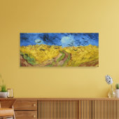  Van Gogh Wheatfield met koeien Canvas Afdruk (Insitu (Woonkamer))
