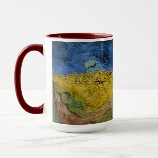 Van Gogh Wheatfield met Kroegen Mok (Links)