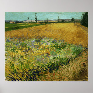 Van Gogh - Wheatfield Poster