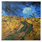 Van Gogh - Wheatfield with Crows, Tegeltje (Voorkant)