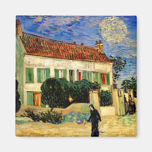 Van Gogh - White House by Night, Magneet (Voorkant)