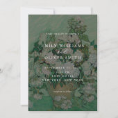 Van Gogh White Rose Flowers Floral Wedding Kaart (Voorkant)