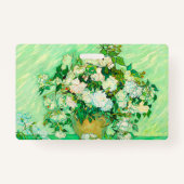 Van Gogh White Roses Badge (Achterkant)