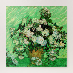 Van Gogh - White Roses, beroemd schilderij, Legpuzzel