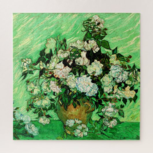 Van Gogh - White Roses, beroemd schilderij, Legpuzzel (Verticaal)