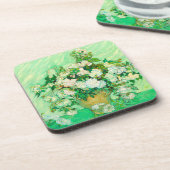 Van Gogh White Roses Bier Onderzetter (Linkerzijde)