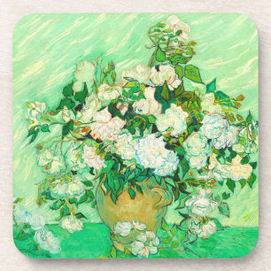 Van Gogh White Roses Bier Onderzetter