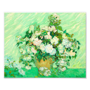 Van Gogh White Roses Foto Afdruk