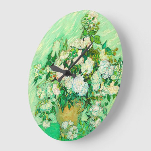 Van Gogh White Roses Grote Klok (Hoek)