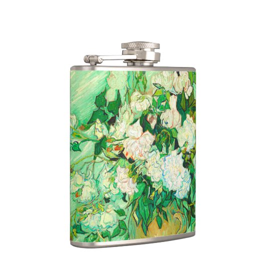 Van Gogh White Roses Heupfles (Rechts)