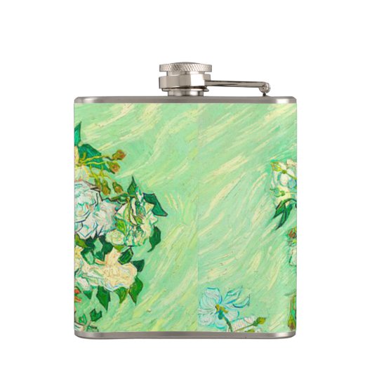 Van Gogh White Roses Heupfles (Achterkant)