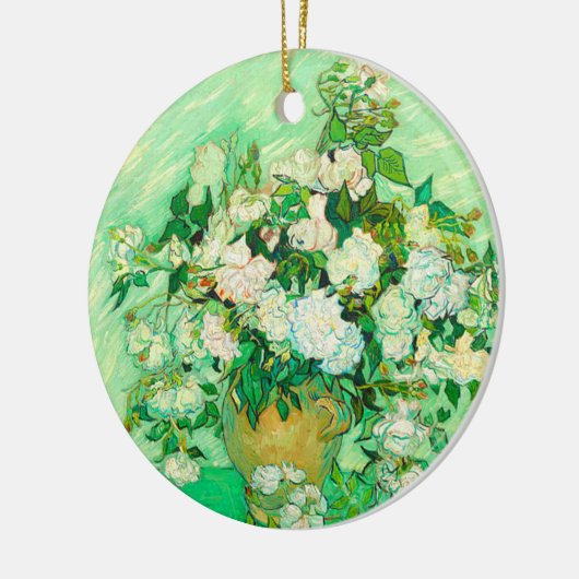Van Gogh White Roses Keramisch Ornament (Links)