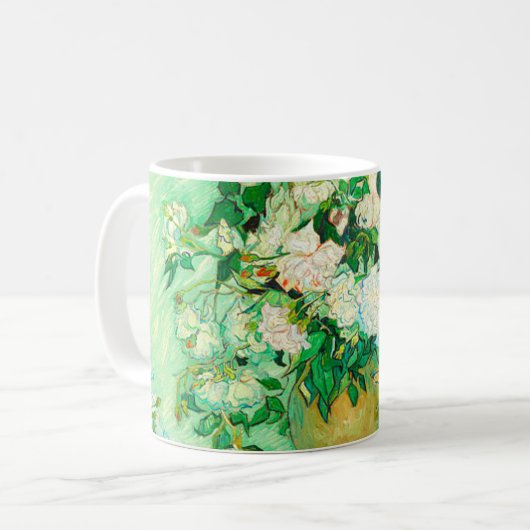 Van Gogh White Roses Koffiemok (Voorkant links)