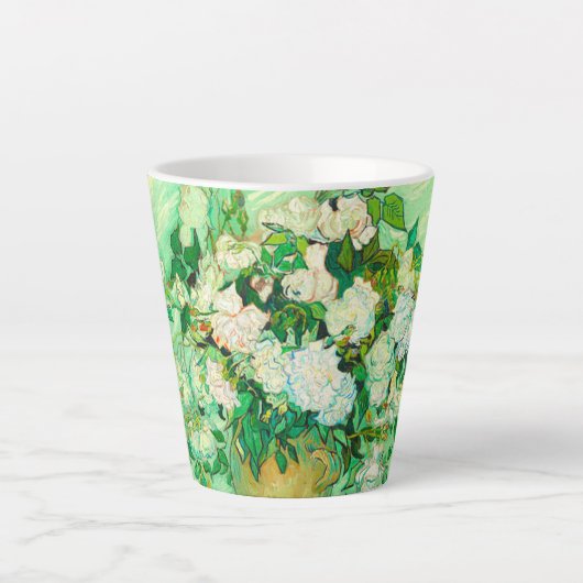 Van Gogh White Roses Latte Mok (Voorkant)