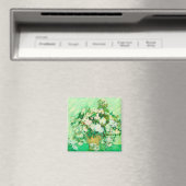Van Gogh White Roses Magneet (Insitu (Vaatwasser))