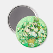 Van Gogh White Roses Magneet (Voorkant / Achterkant)