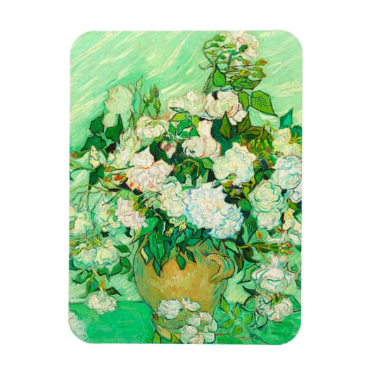 Van Gogh White Roses Magneet (Verticaal)