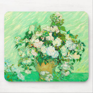 Van Gogh White Roses Muismat