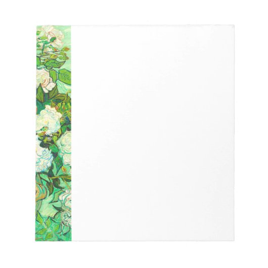 Van Gogh White Roses Notitieblok (Voorkant)