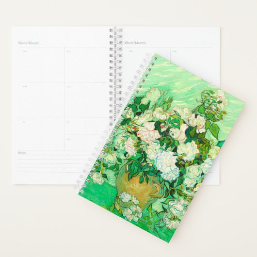 Van Gogh White Roses Planner (Display)