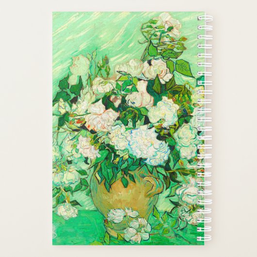 Van Gogh White Roses Planner (Achterkant)
