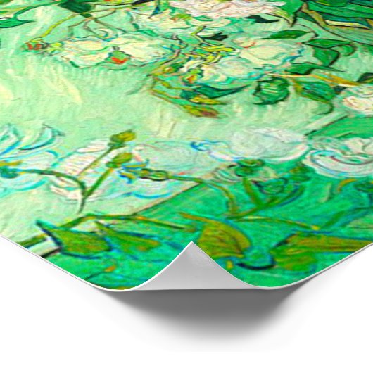 Van Gogh White Roses Poster (Hoek)