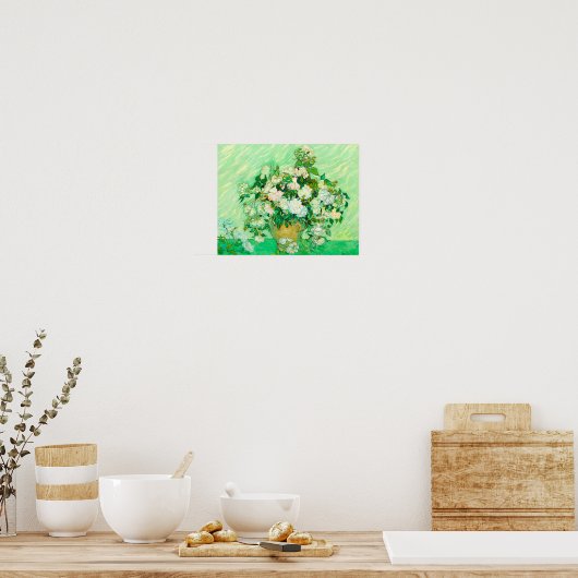 Van Gogh White Roses Poster (Keuken)