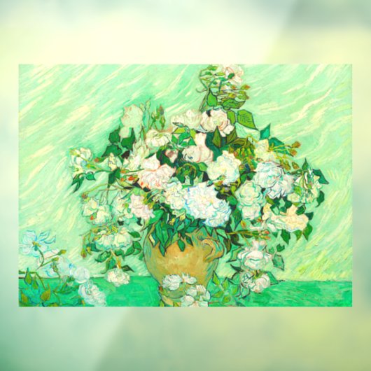 Van Gogh White Roses Raamsticker (Vel 3)