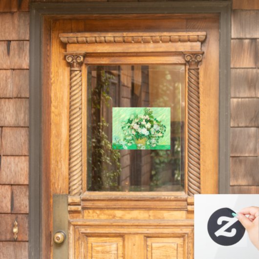 Van Gogh White Roses Raamsticker (Huis Deur)