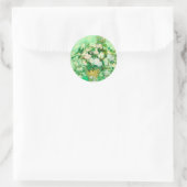Van Gogh White Roses Ronde Sticker (Tas)