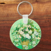 Van Gogh White Roses Sleutelhanger (Voorkant)
