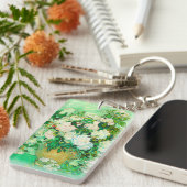 Van Gogh White Roses Sleutelhanger (Voorkant Rechts)