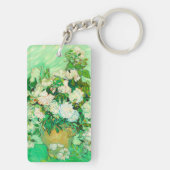 Van Gogh White Roses Sleutelhanger (achterkant)