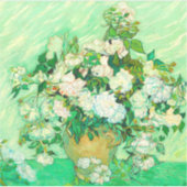 Van Gogh White Roses Sticker (Voorkant)