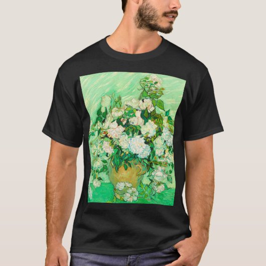 Van Gogh White Roses T-shirt (Voorkant)