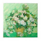 Van Gogh White Roses Tegeltje (Voorkant)