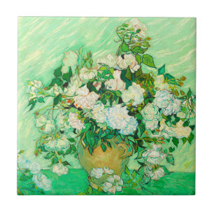 Van Gogh White Roses Tegeltje