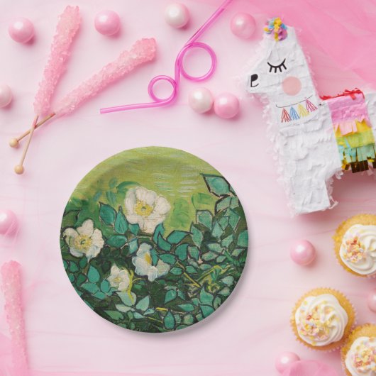 Van Gogh Wild Rozen Papieren Bordje (Feest)