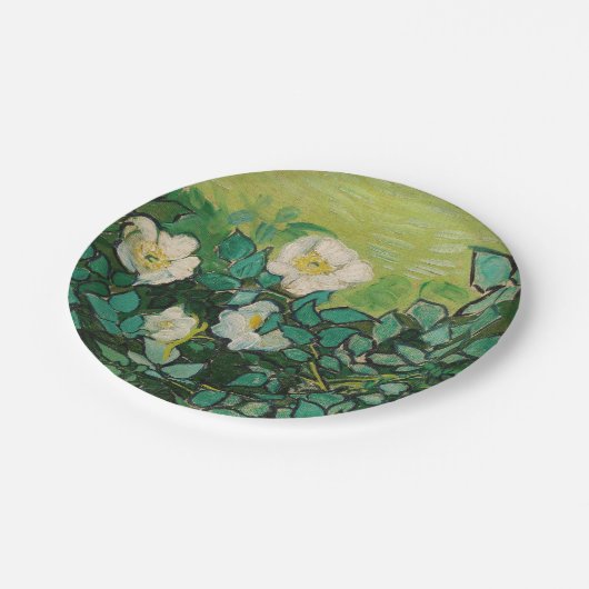 Van Gogh Wild Rozen Papieren Bordje (Gekanteld)