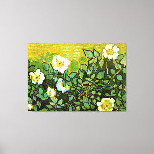 Van Gogh - Wilde Rozen, Canvas Afdruk