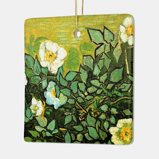 Van Gogh - Wilde Rozen Keramisch Ornament (Links)