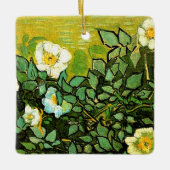 Van Gogh - Wilde Rozen Keramisch Ornament (Voorkant)