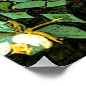 Van Gogh - Wilde Rozen, Van Gogh bloemschilderij Poster (Hoek)