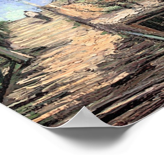 Van Gogh Windmill on Montmartre Poster (Hoek)