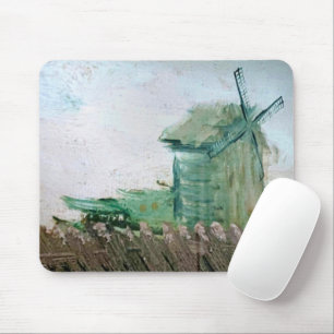 Van Gogh Windmill Painting Muismat